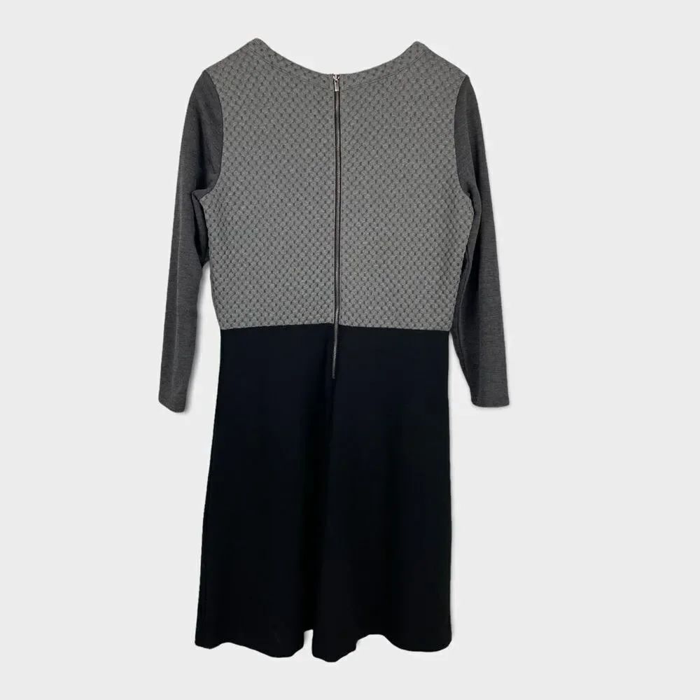Loft Textured Color-Block Dress size 6 - Picture 2 of 6